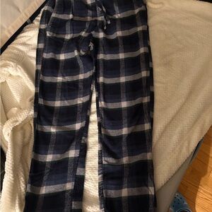 Abercrombie & Fitch Young Men Navy Plaid Sweatpants Pajama bottoms Size XS